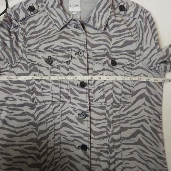 Kensie Zebra-Print Coat - Picture 11 of 11
